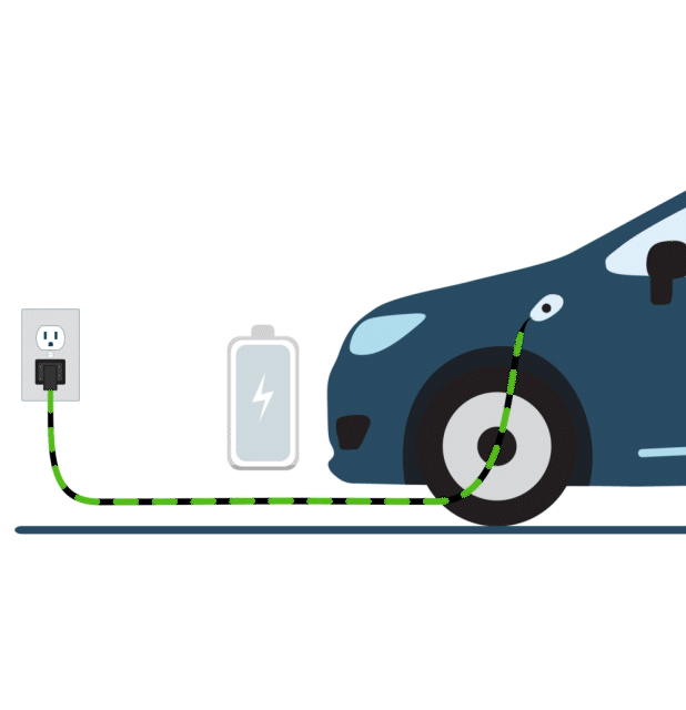 Animation of the plug-in charging process