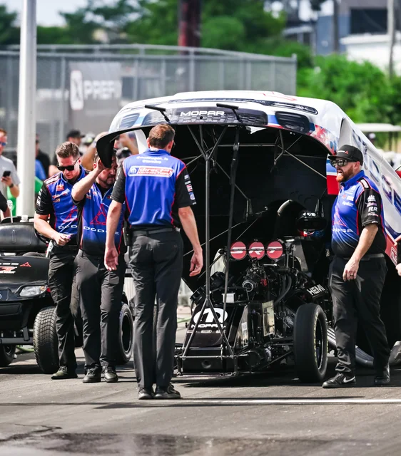 Roadkill Nights Funny Car pit crew